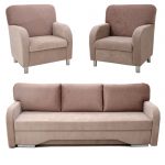 Komplektas Luknė (Sofa + 2 foteliai)